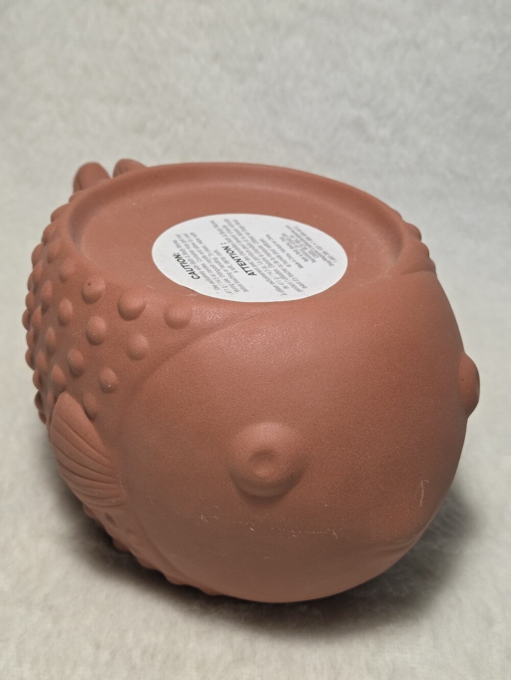 Bath & Body Works Terracotta Decorative Fish 3-wick Candle Holder